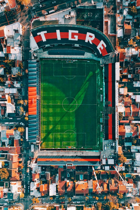 Vogelperspektive Estadio Jose Dellagiovanna - Wandbild