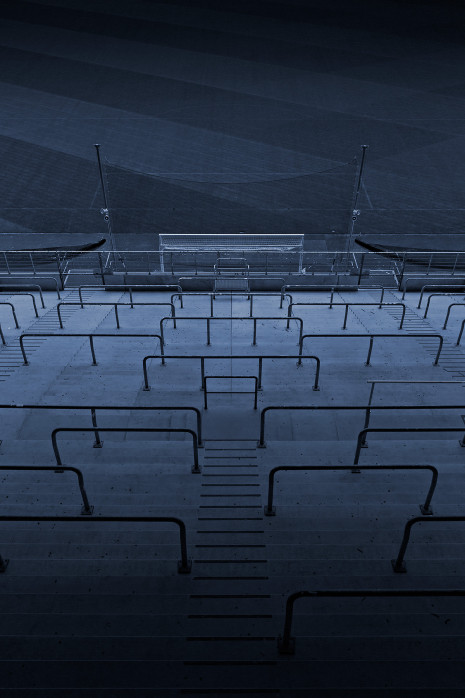 Stadien bei Nacht - Borussia Park (2) - Wandbild