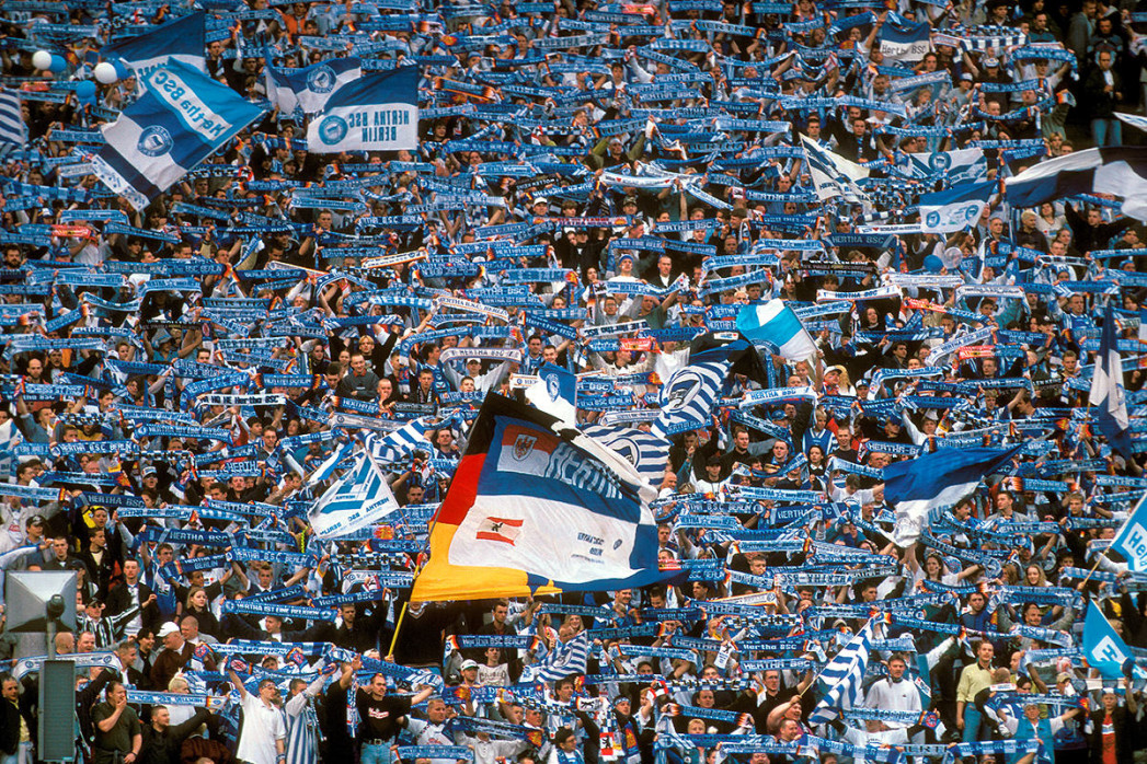 Fanion Hertha BSC - Drapeau De Supporter De Football