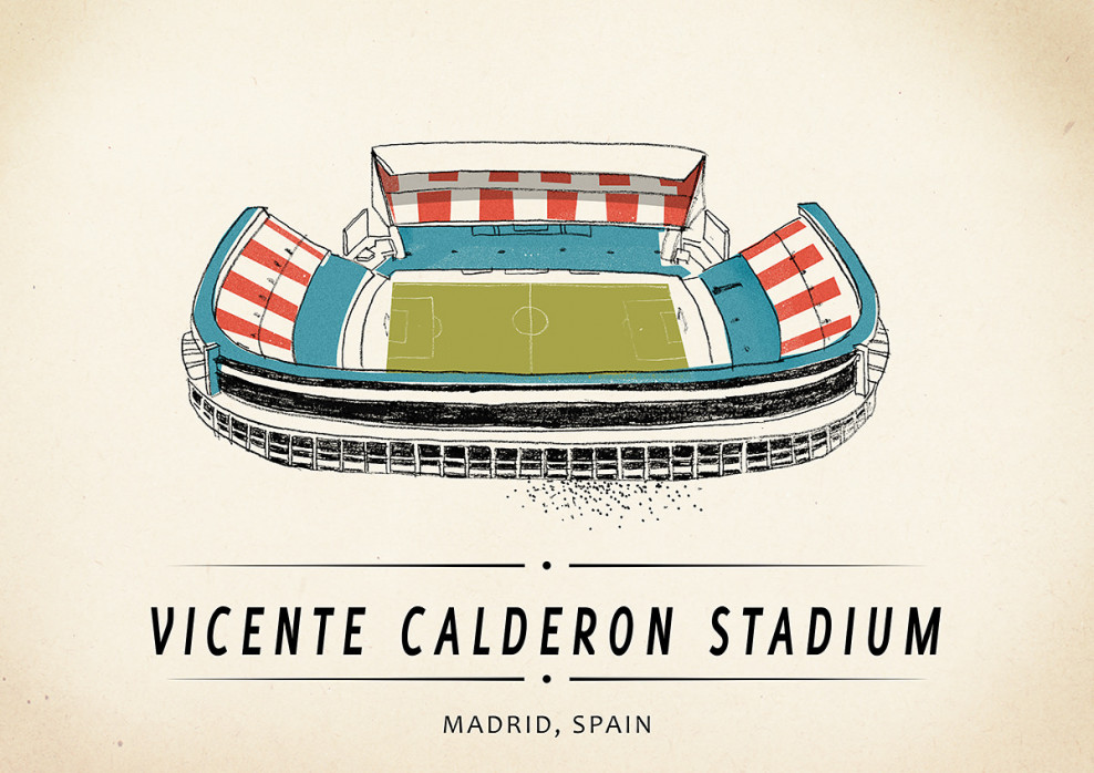 World Of Stadiums: Vicente Calderon Stadium - Poster