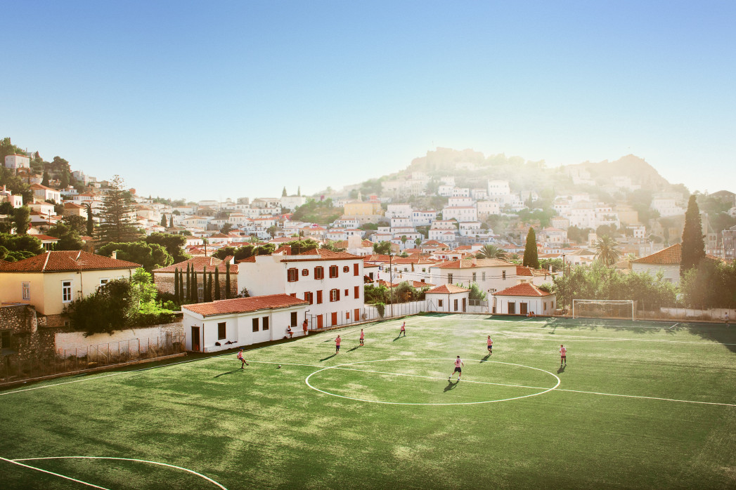 Stadion des AO Ydras - Wandbild