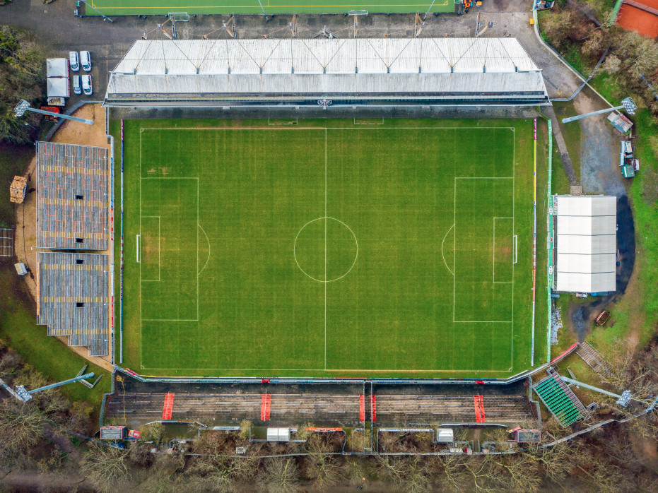 Vogelperspektive auf den Sportpark Höhenberg