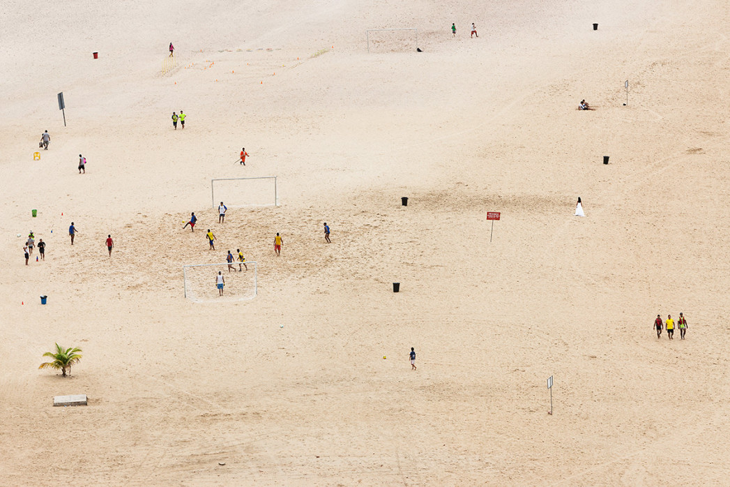 Kicken im Sand von Manaus