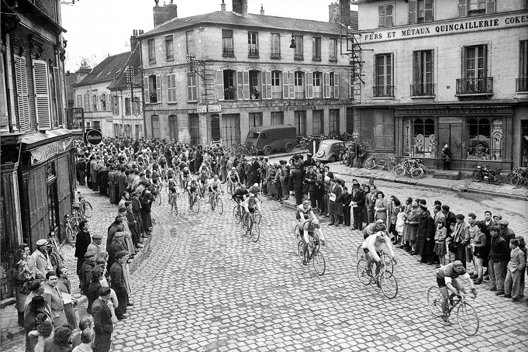 Kurve bei Paris-Roubaix - Wandbild