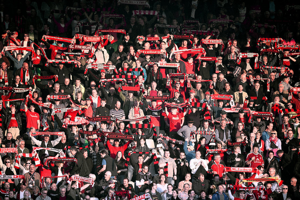Freiburg Fans - Wandbild