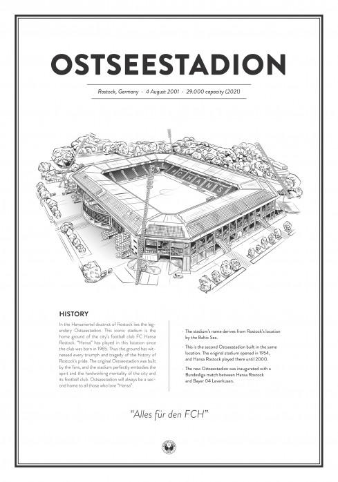 Stadium Posters by Fans Will Know: Rostock