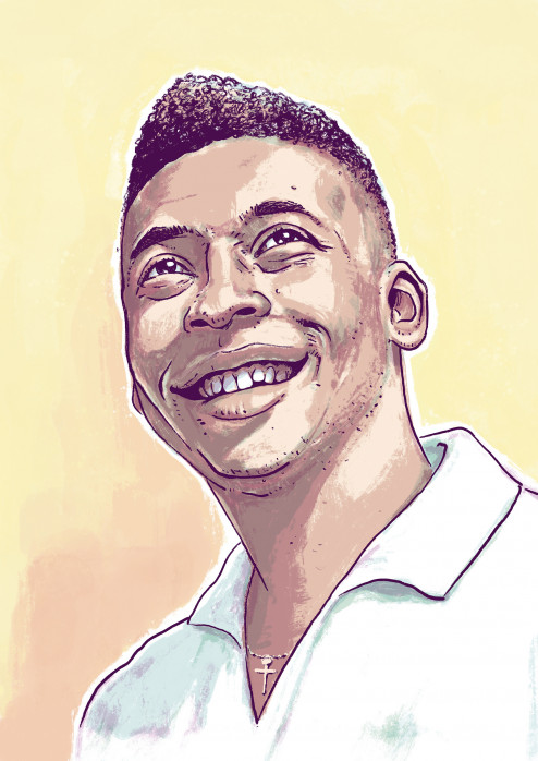 Pelé by Ronny Heimann - Poster
