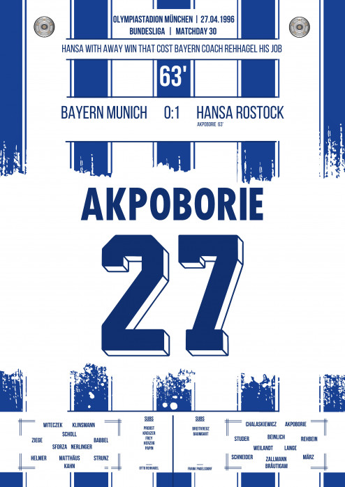 Akpoborie vs. Bayern - Poster