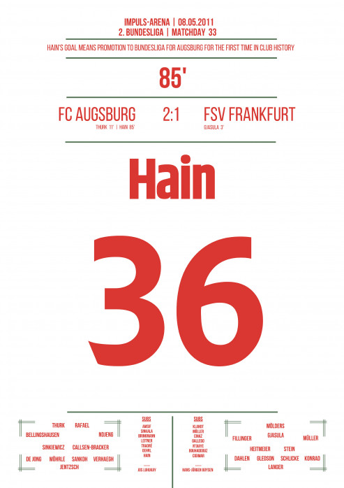 Hain vs. FSV Frankfurt - Poster