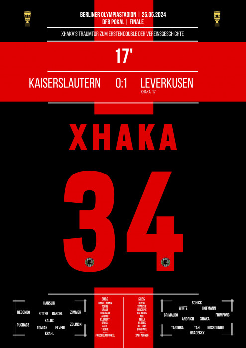 Xhaka vs. Kaiserslautern - Poster