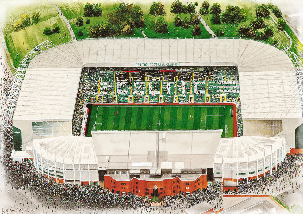 Stadia Art: Celtic Park - Poster