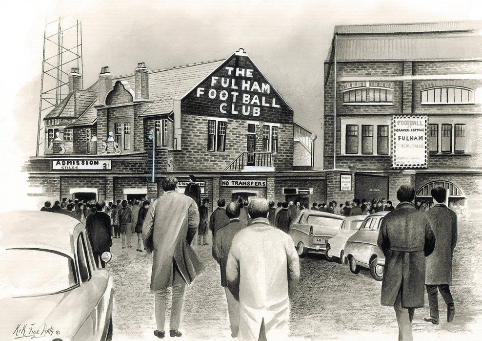 Stadia Art: Craven Cottage (outside) - Poster