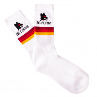 AS Roma Stripes Terry Socks (white)