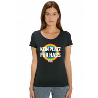 T-Shirt Frauen Kein Platz für Hass Fussball 2000