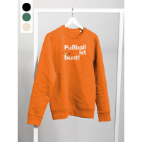 Kinder-Sweatshirt - Fußball ist bunt (Fairwear & Bio-Baumwolle)