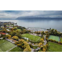 Sportstätten in Lausanne - Stade Juan-Antonio Samaranch - Wandbild