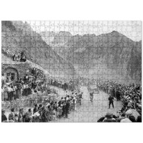 Puzzle: Am Col du Tourmalet bei der Tour 1950