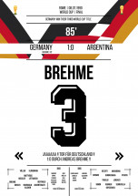Brehme vs. Argentina - Poster