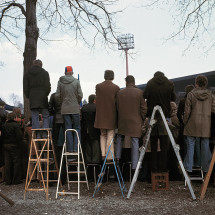 Fans auf der Leiter (2)
