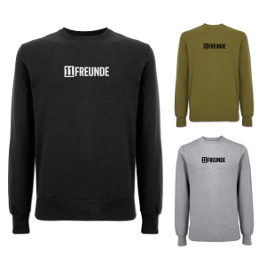 11FREUNDE: Logo-Sweater (Fairwear & Bio-Baumwolle)