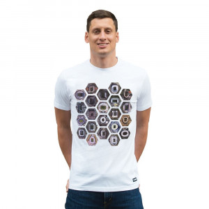Hexagon Stadium T-Shirt | White