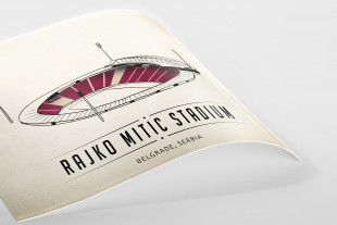 World Of Stadiums: Rajko Mitić Stadium - Poster bestellen - 11FREUNDE SHOP