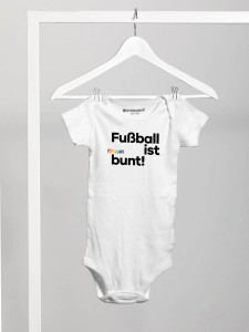 Baby Body - Fußball ist bunt (Bio-Baumwolle)