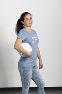 Frauen-Shirt - Fußball ist bunt (Fairwear & Bio-Baumwolle)