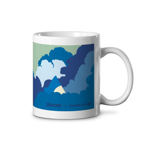 Design-Tasse - 11FREUNDE x HANDS OF GOD: The Stands (Blau)