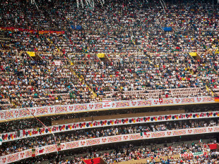 Ränge im Aztekenstadion - Mexiko WM 1986 - Wandbild - 11FREUNDE SHOP