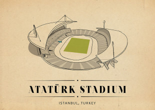 World Of Stadiums: Atatürk Stadium - Poster bestellen - 11FREUNDE SHOP