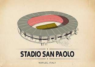 World Of Stadiums: Stadio San Paolo - Poster bestellen - 11FREUNDE SHOP