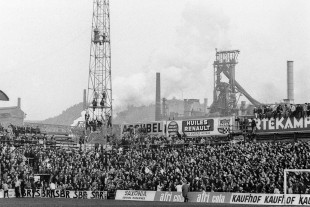 Europapokal in Lüttich - Wandbild Standard Lüttich vs. Bayern München 1967