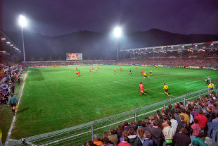 Flutlicht in Freiburg 1994 - SC Freiburg Wandbild