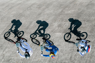 Schatten-Biker - Wandbild
