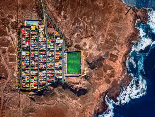 Fußballplatz auf Gran Canaria - Foto Sébastien Nagy - Wandbild