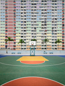 Basketball Court in Hongkong - Sébastien Nagy Wandbild