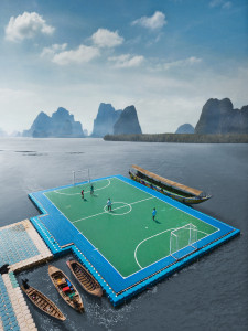 Fußballplatz in Thailand (2) - Sébastien Nagy - Wandbild