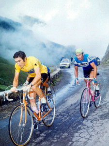 Merckx & Poulidor am Col du Tourmalet 1974 - Wandbild