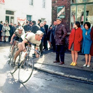 Wandbild: Altig und Merckx in Geraardsbergen 1967 - Paris-Roubaix Eintagesrennen - historische Radsport Fotografie
