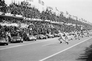 Start in Le Mans 1964 - Motorsport Foto als Wandbild