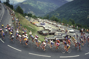 In den Alpen bei der Tour 1994 - Tour de France Foto als Wandbild