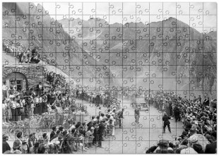 Puzzle: Am Col du Tourmalet bei der Tour 1950