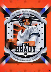 Tom by Nicholas Chuan - Brady Collage Poster