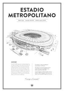 Stadium Posters by Fans Will Know: Madrid (Atlético) 2