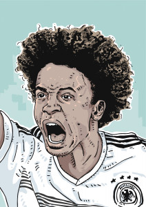 Leroy by Ronny Heimann - Poster - Illustration aus dem Tschutti Heftli zur WM 2018