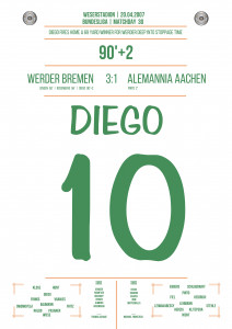 Diego vs. Aachen - Moments Of Fame - Posterserie 11FREUNDE SHOP