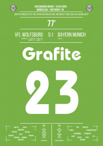 Grafite vs. Bayern - Moments Of Fame - Posterserie 11FREUNDE SHOP