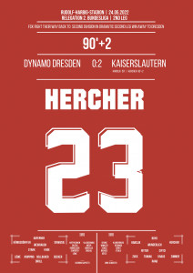 Hercher vs. Dresden - Moments Of Fame - Posterserie 11FREUNDE SHOP