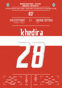 Khedira vs. Cottbus - Moments Of Fame - Posterserie 11FREUNDE SHOP